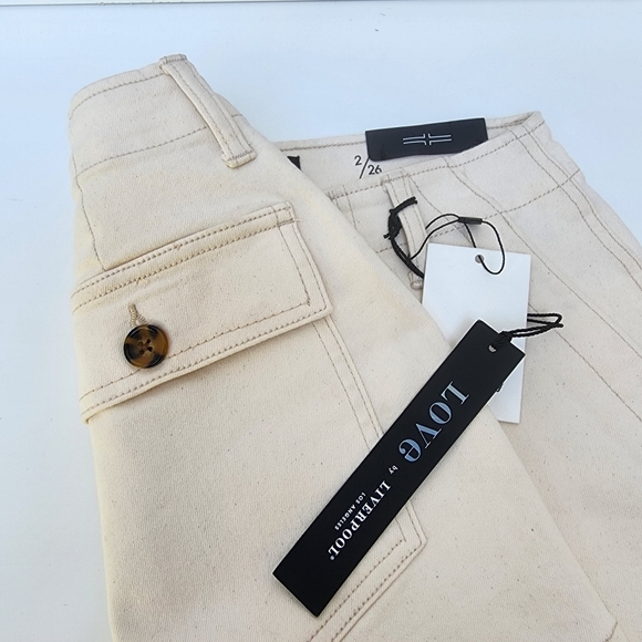 Liverpool Los Angeles Utility Shorts Flap Pockets 4 1/2" Inseam Size 26 NEW - Picture 4 of 13